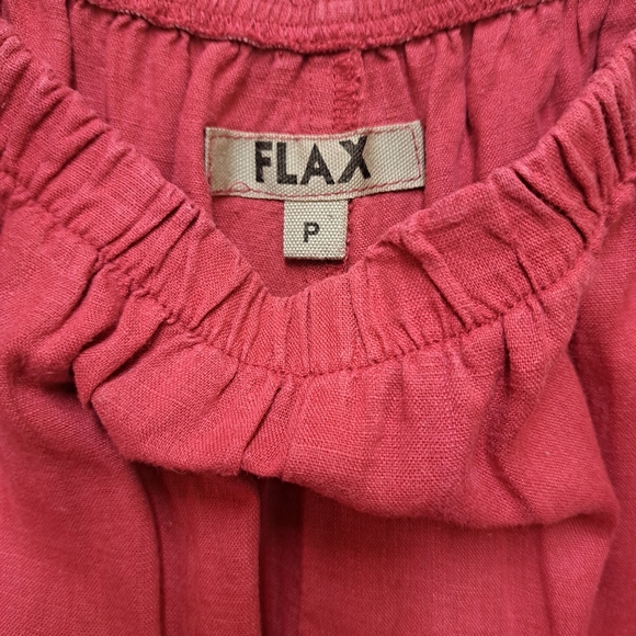 FLAX Size S 100% Linen Wide Leg Pants - Picture 1 of 10